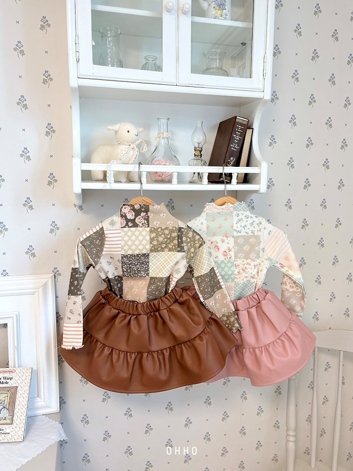 Leather Shirring Skirt by Ohho for Child - view 9