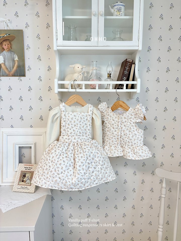 Rose Quilting Overall Skirt by Ohho for Child - view 7