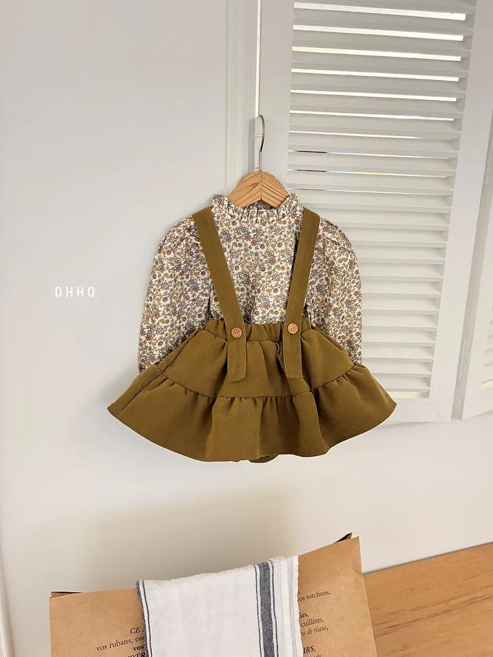Franc Shirring Skirt by Ohho for Child - view 7