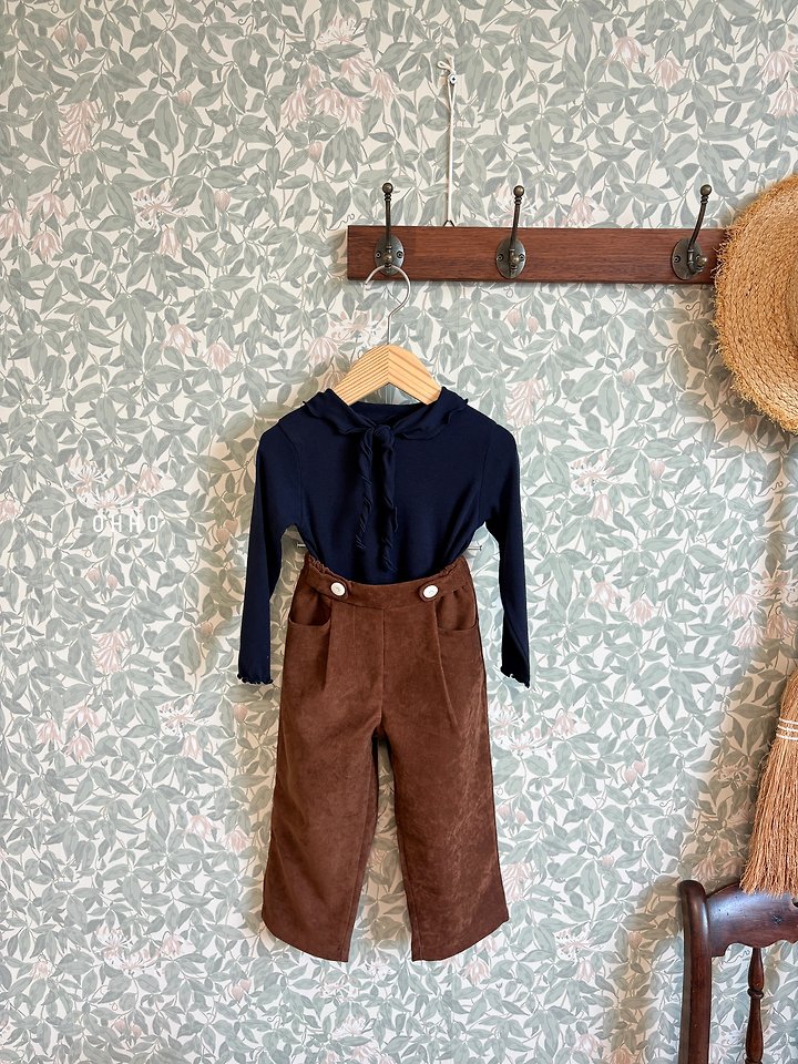 Pepper Beaded Pintuck Pants by Ohho for Child - view 5