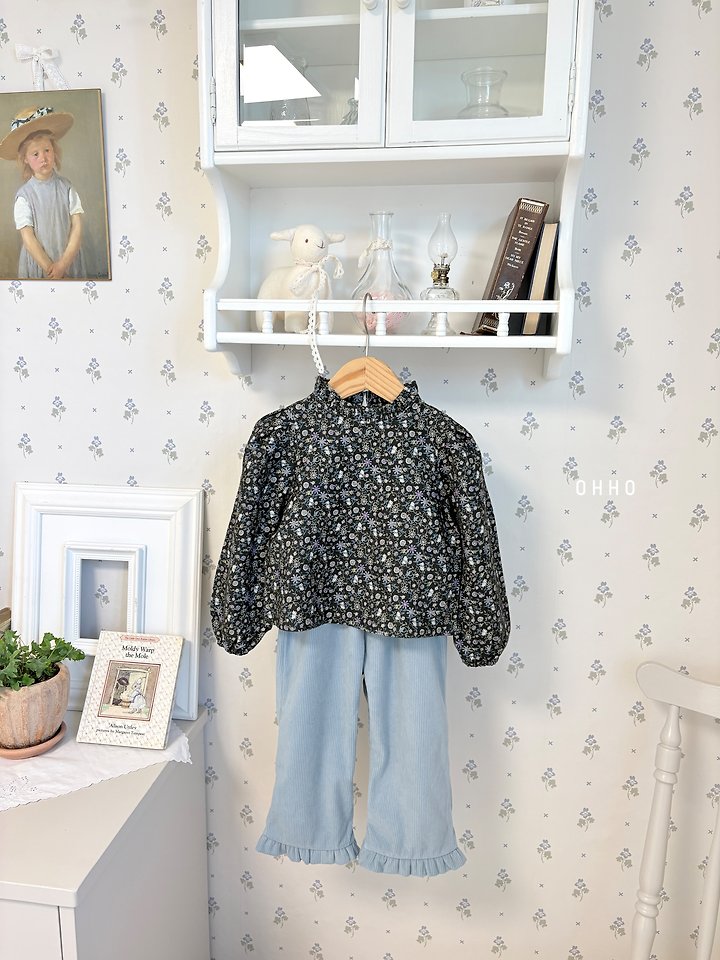 Soft Corduroy Frill Pants by Ohho for Child - view 3
