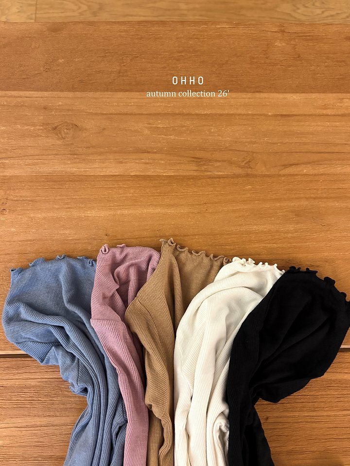 Dove Ribbed Half Mock Tee by Ohho for Child - view 1