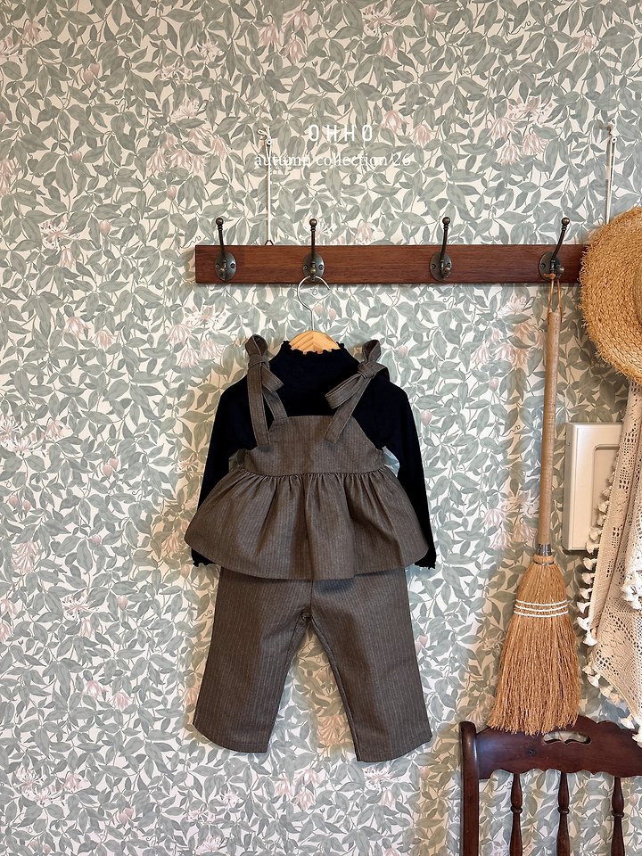 Herringbone Denim Strap Blouse by Ohho for Child - view 3
