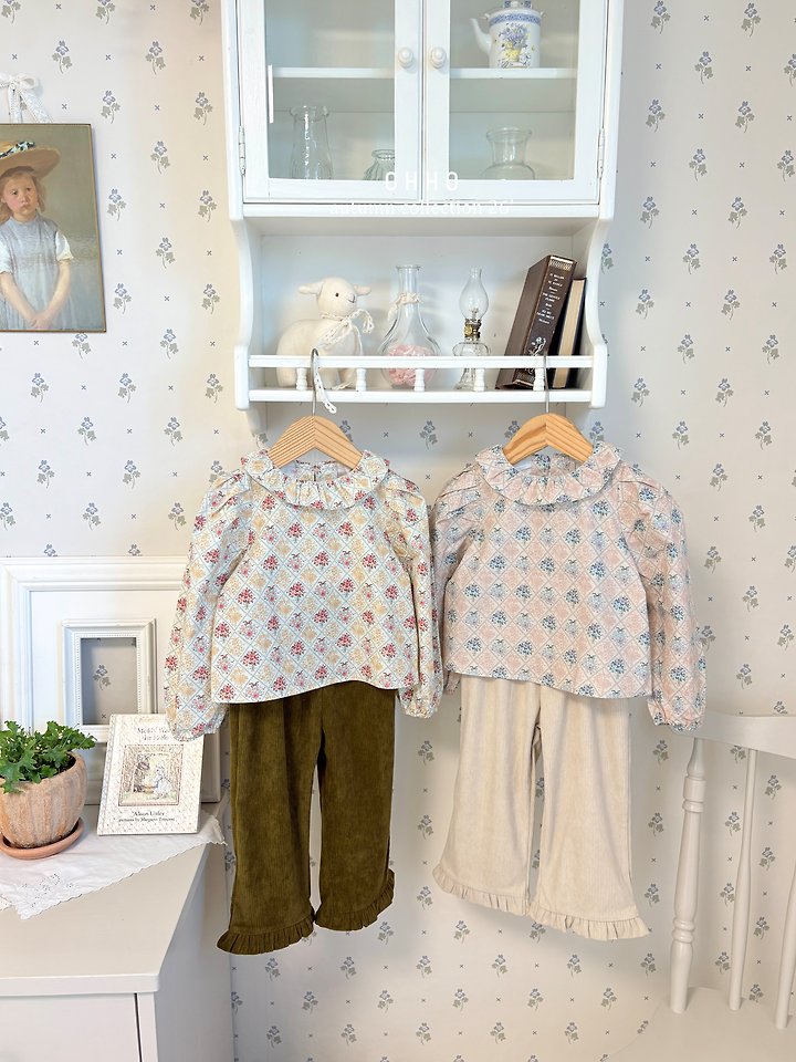 Soft Corduroy Frill Pants by Ohho for Child - view 5