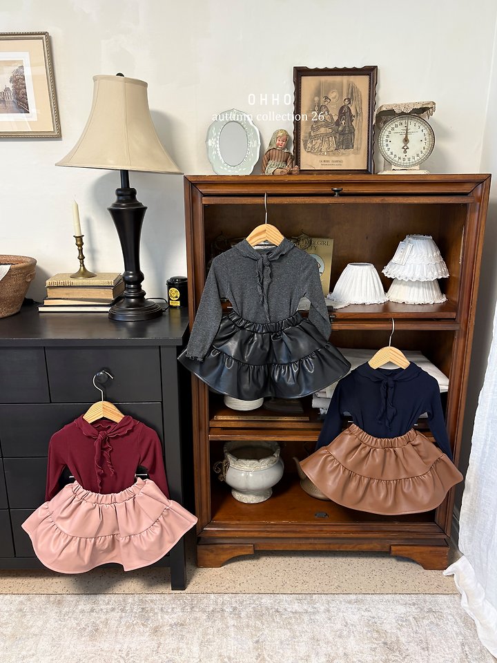 Leather Shirring Skirt by Ohho for Child - view 11