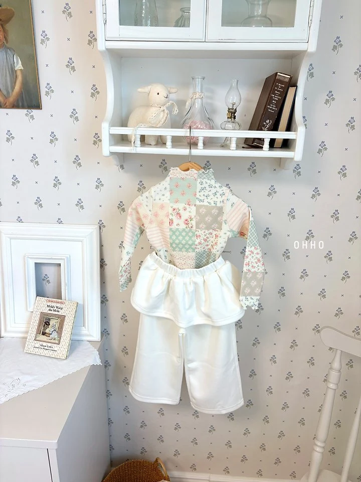Sweet Half Mock Tee by Ohho for Child - view 3