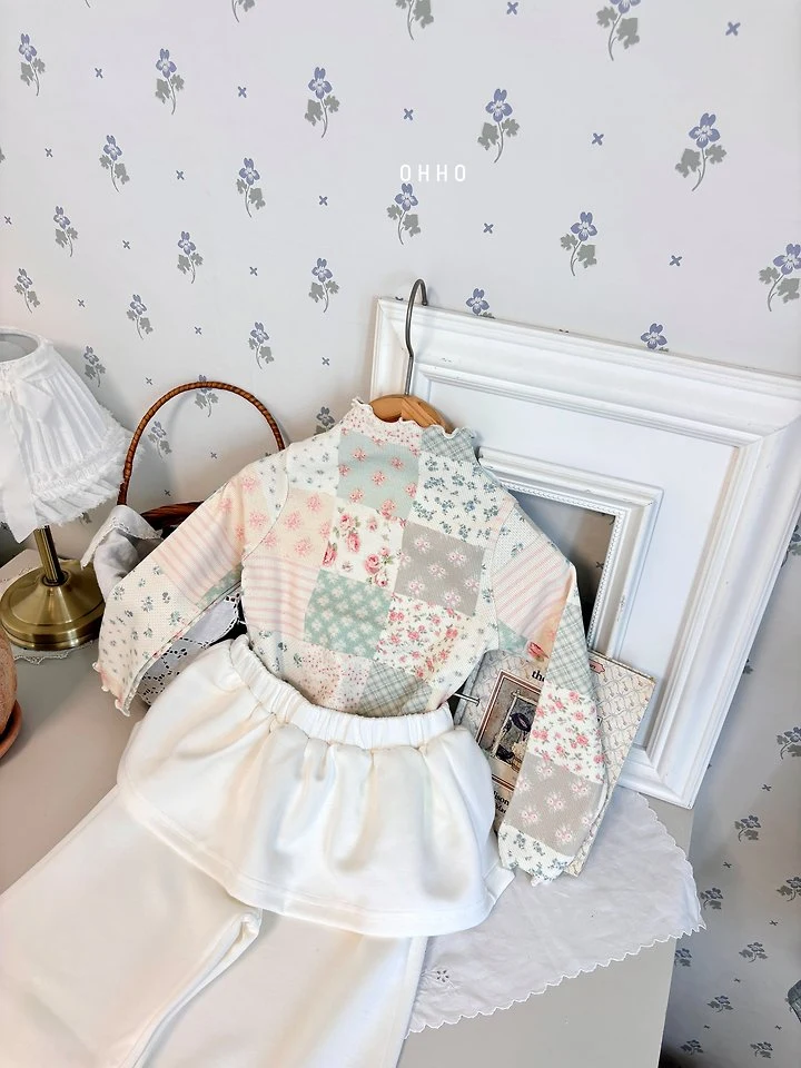 Sweet Half Mock Tee by Ohho for Child - view 4