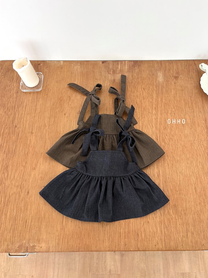 Herringbone Denim Strap Blouse by Ohho for Child - view 6