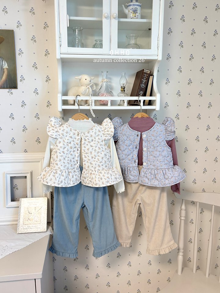 Soft Corduroy Frill Pants by Ohho for Child - view 8