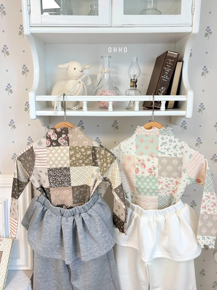 Sweet Half Mock Tee by Ohho for Child - view 7