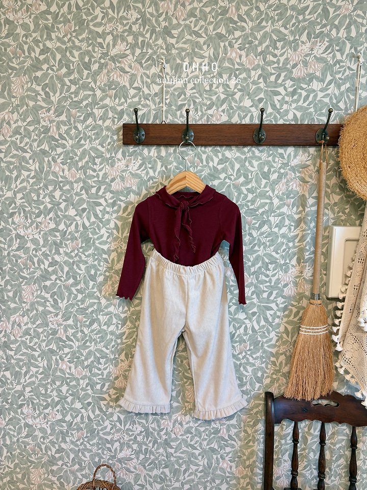 Soft Corduroy Frill Pants by Ohho for Child - view 10