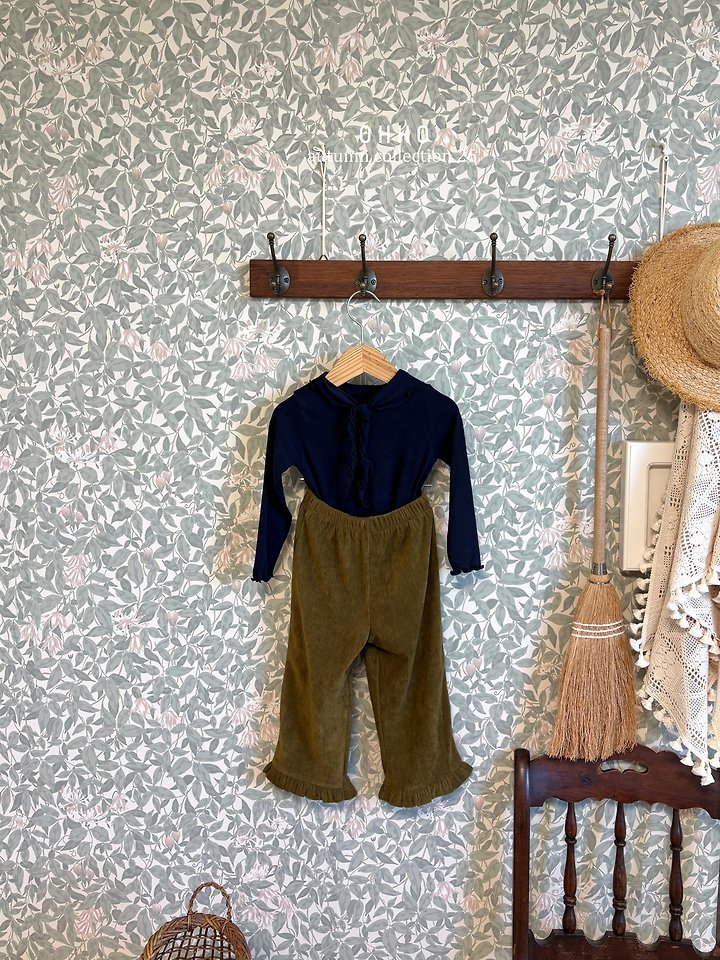 Soft Corduroy Frill Pants by Ohho for Child - view 11