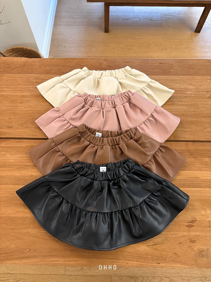 Leather Shirring Skirt by Ohho for Child - view 2