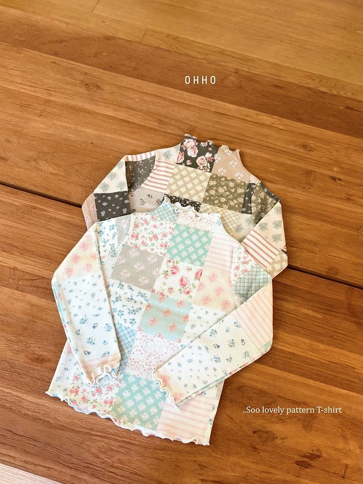 Sweet Half Mock Tee by Ohho for Child - view 10