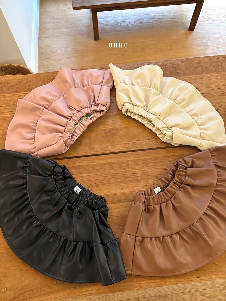 Leather Shirring Skirt by Ohho for Child - view 4