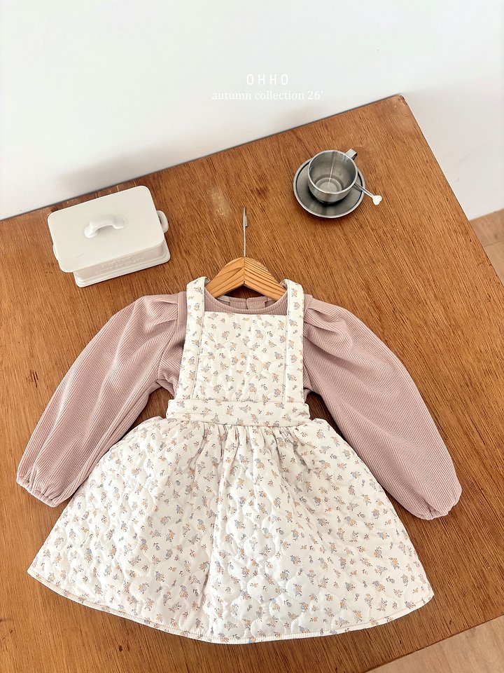 Rose Quilting Overall Skirt by Ohho for Child - view 2