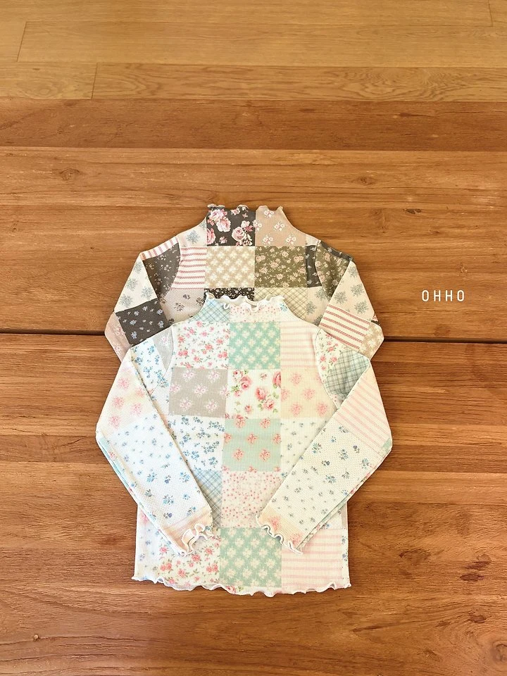 Sweet Half Mock Tee by Ohho for Child - view 12