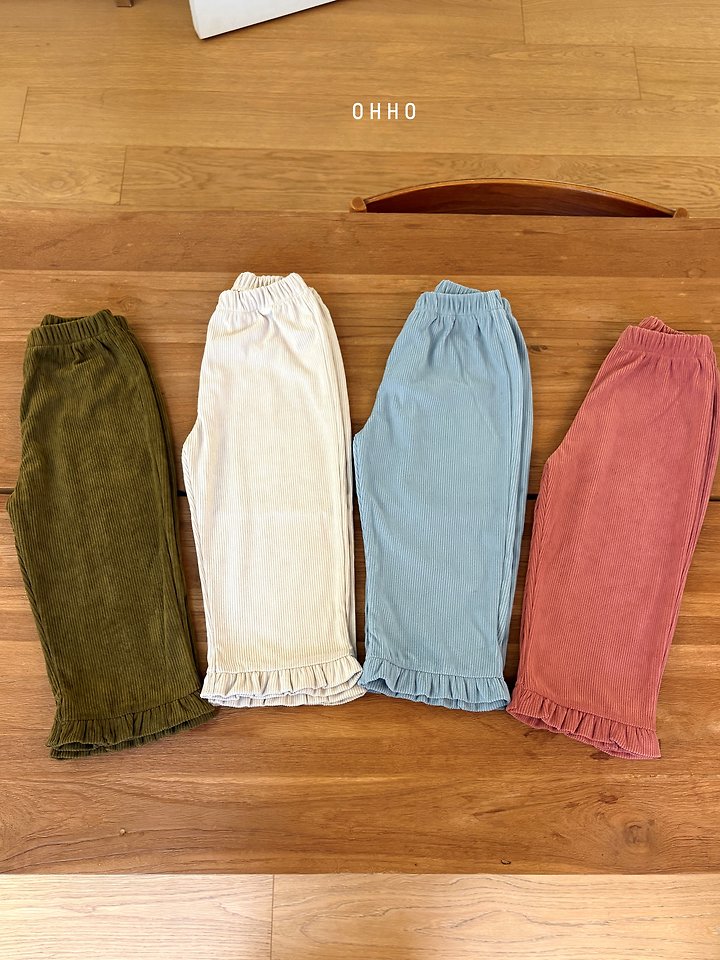 Soft Corduroy Frill Pants by Ohho for Child - view 1