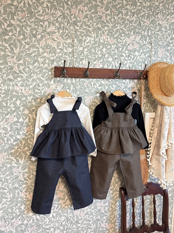 Herringbone Denim Pants by Ohho for Child - view 12
