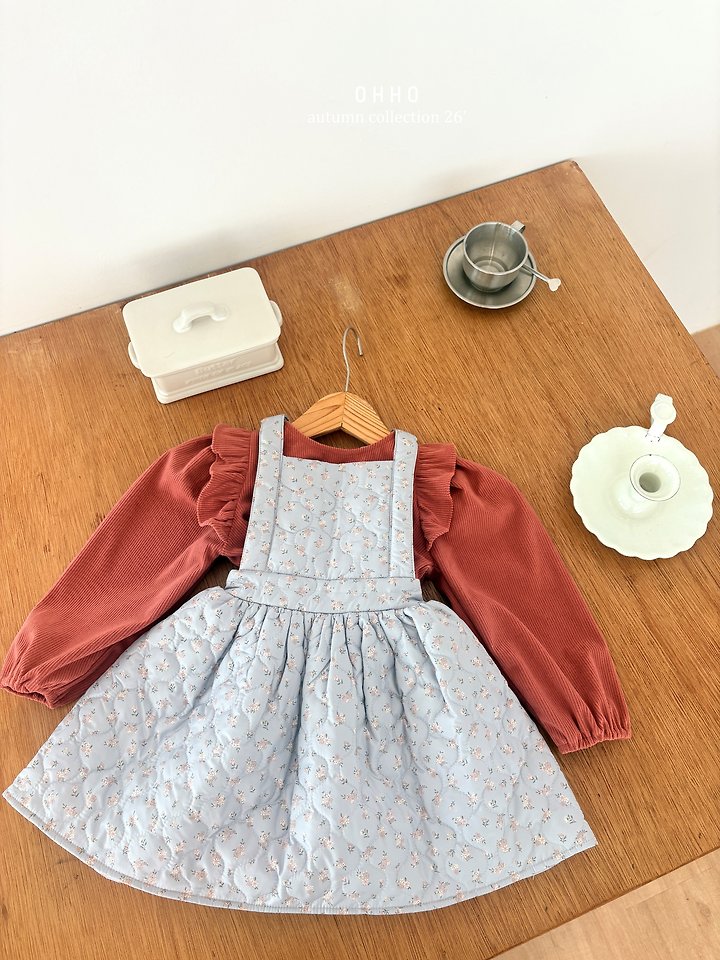 Rose Quilting Overall Skirt by Ohho for Child - view 3