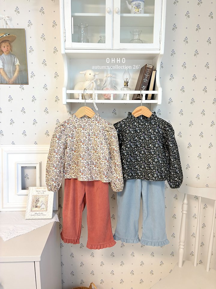 Soft Corduroy Frill Pants by Ohho for Child - view 2