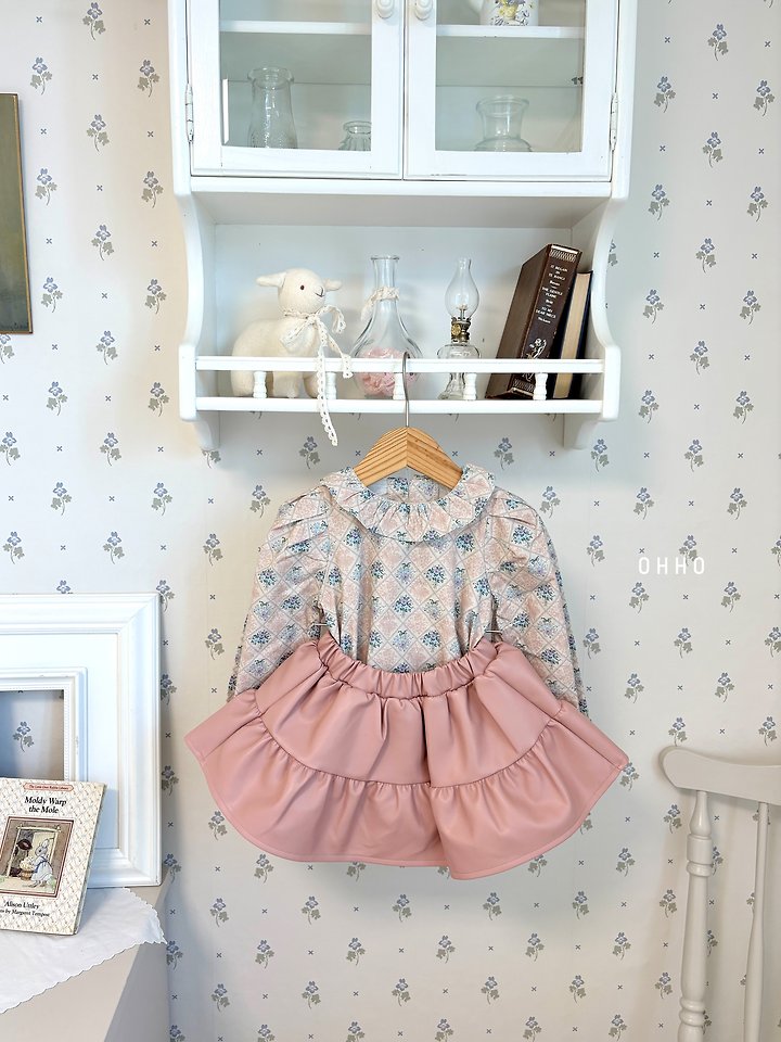 Leather Shirring Skirt by Ohho for Child - view 8