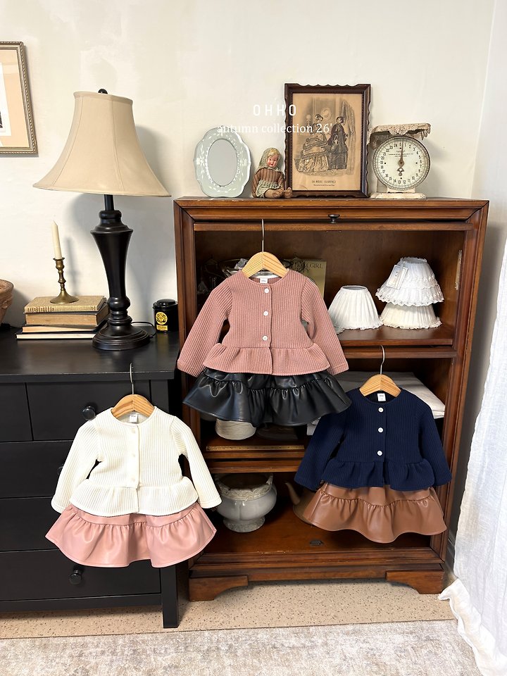 Leather Shirring Skirt by Ohho for Child - view 6