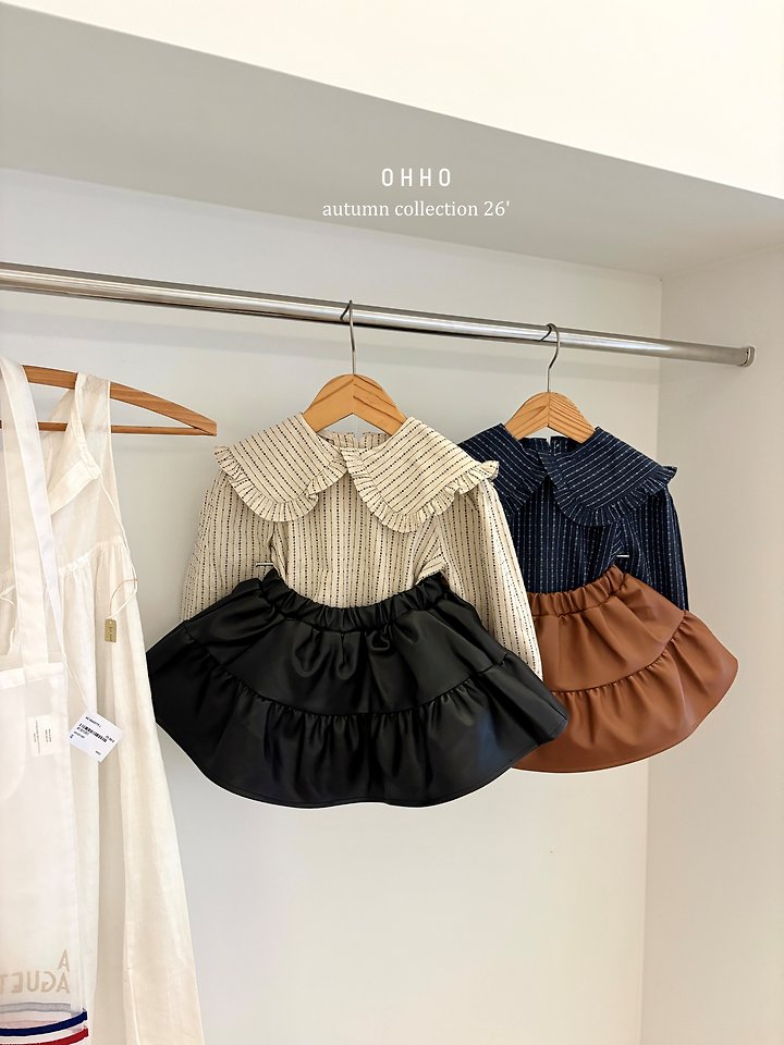 Leather Shirring Skirt by Ohho for Child - view 7