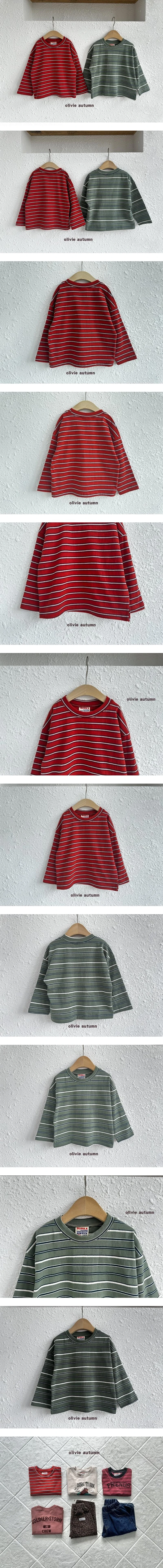 Normal Stripe Tee by Olivie for Child - view 1
