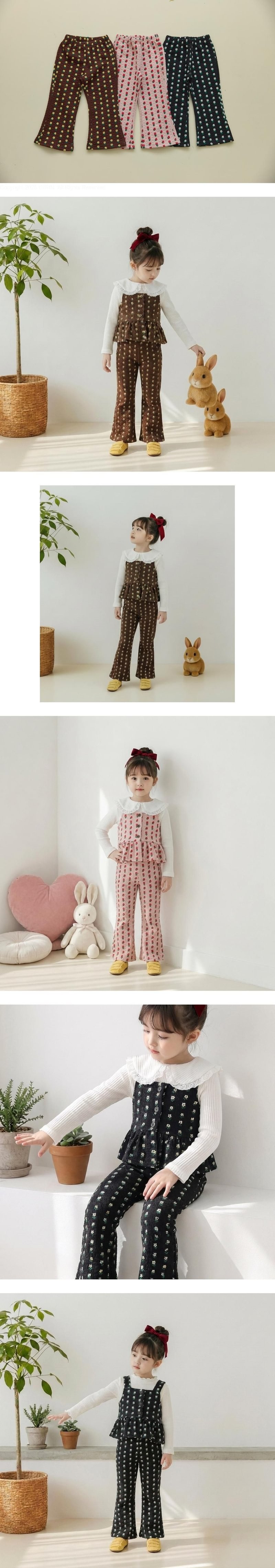 Jacquard Flare Pants by Orange Mom for Child - view 1
