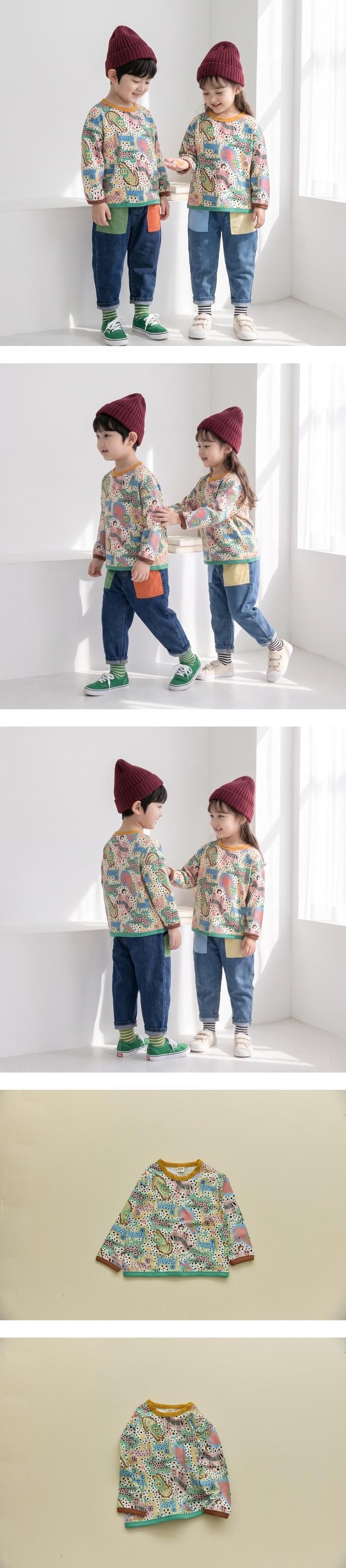 Printed Single Animal Tee by Orange Mom for Child - view 1