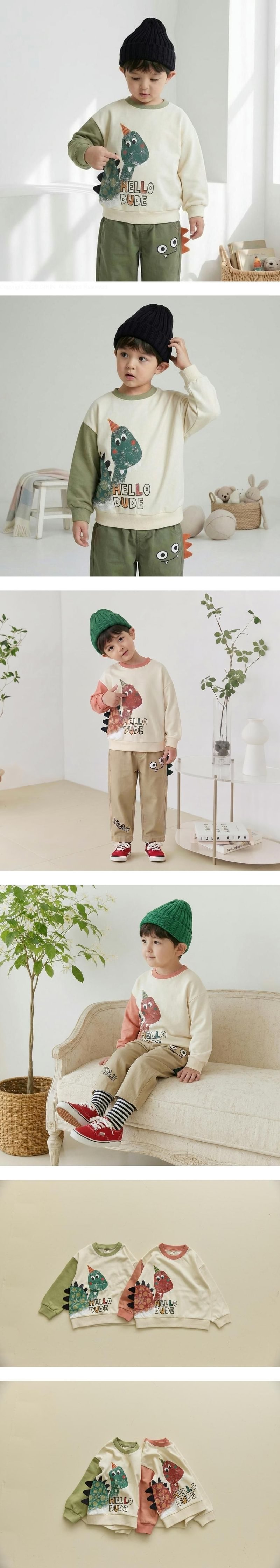 Wappi Horned Dinosaur Tee by Orange Mom for Child - view 1