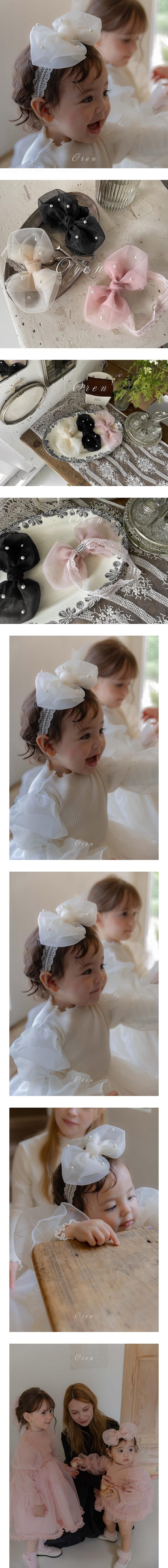Marie Ann Pearl Headband by Oren for Child - view 1