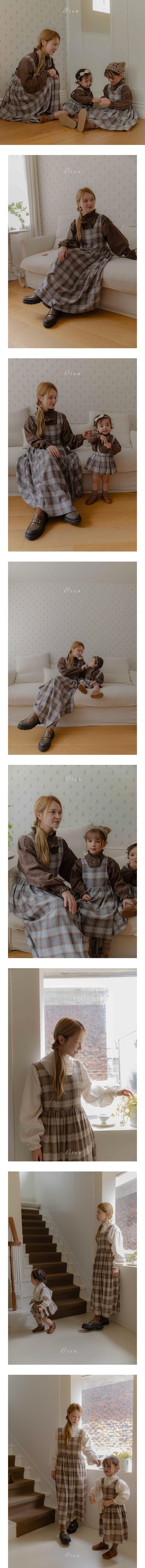 Mom) Leo Classic Check Dress by Oren for Mom + child - view 1