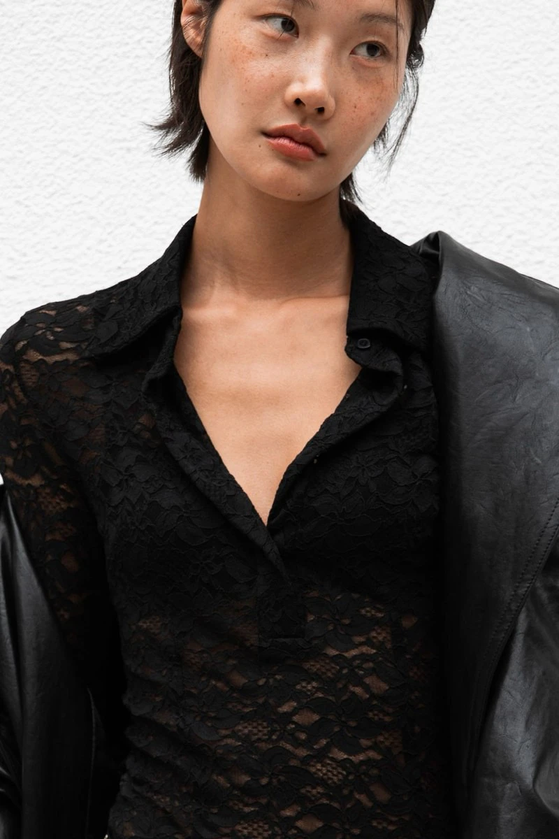 Slim Lace Bodysuit by Paper Moon for Women - view 3