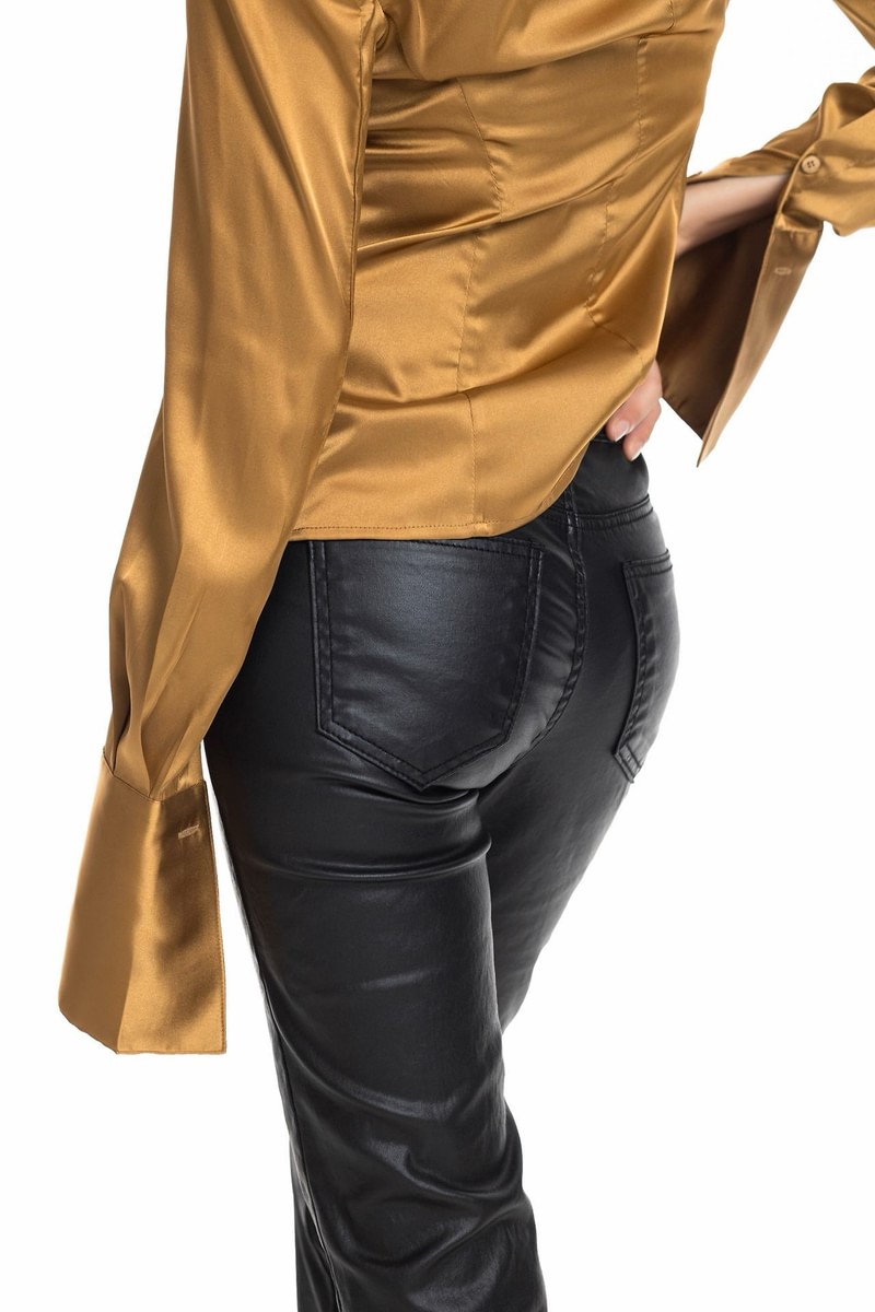 Classic Coated Slit Flare Jeans by Paper Moon for Women - view 6