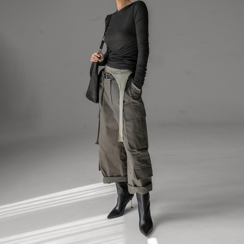 Structure Double Cargo Pants by Paper Moon for Women - view 1