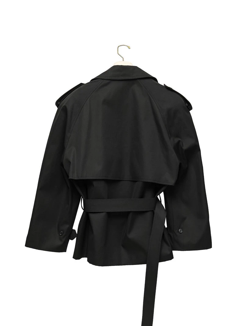 Classic Oversized Half Trench Coat by Paper Moon for Women - view 6