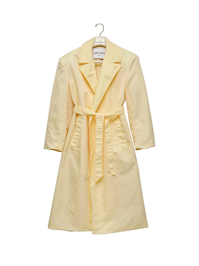 Classic Belted Nylon Maxi Coat by Paper Moon for Women - view 5