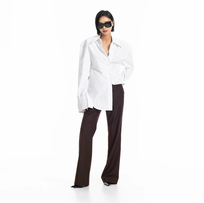 Classic Low Rise Bootcut Trousers by Paper Moon for Women - view 2