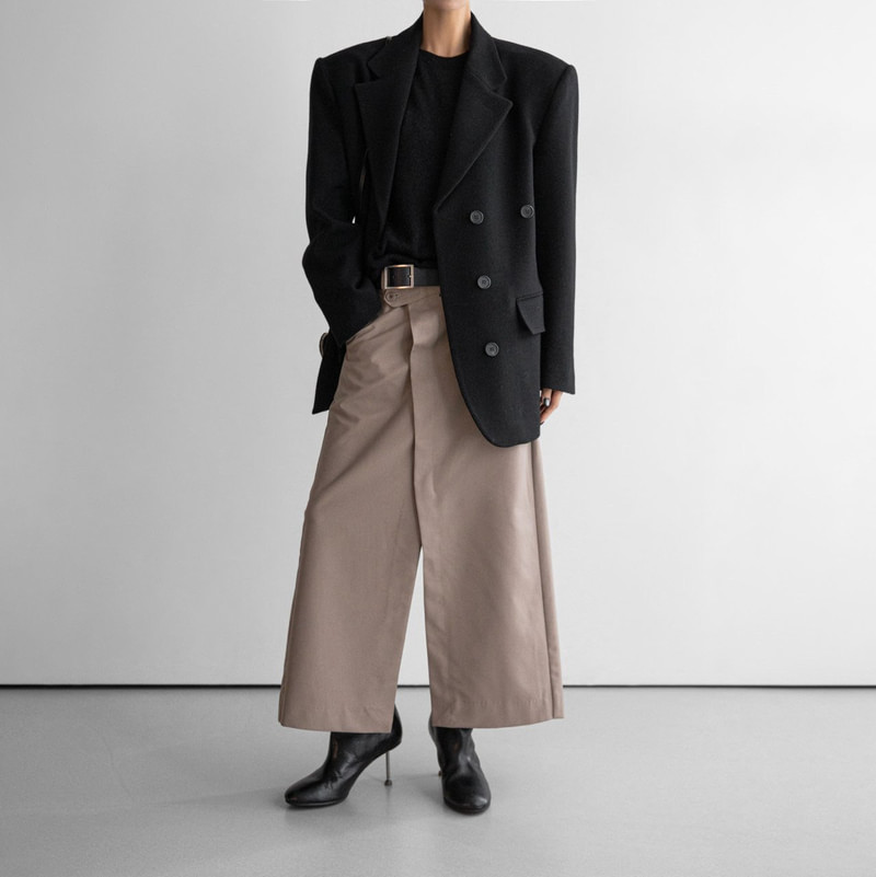 Classic Herringbone Oversized Blazer by Paper Moon for Women - view 4