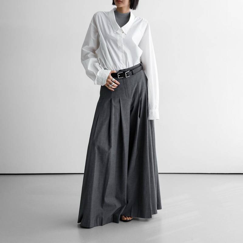 Low Collar Point Paper Button Down Shirt by Paper Moon for Women - view 4