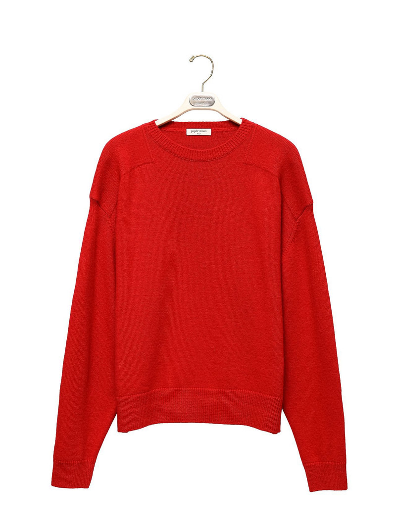 Double Knitting Shoulder Detail Round Neck Knit by Paper Moon for Women - view 4