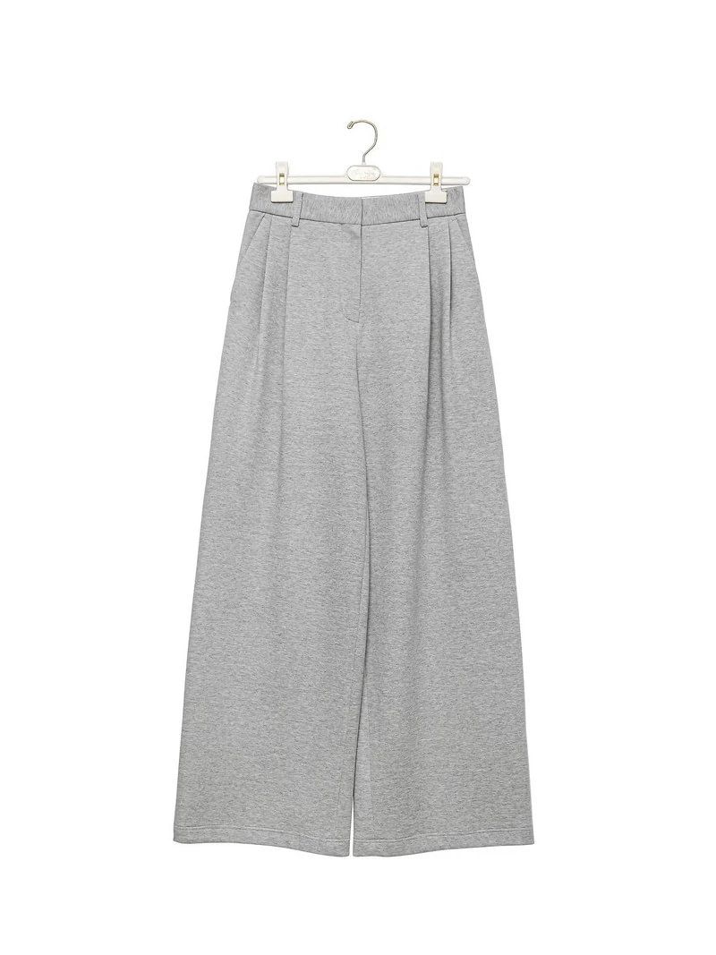 Sweat Wide Pintuck Trouser by Paper Moon for Women - view 4