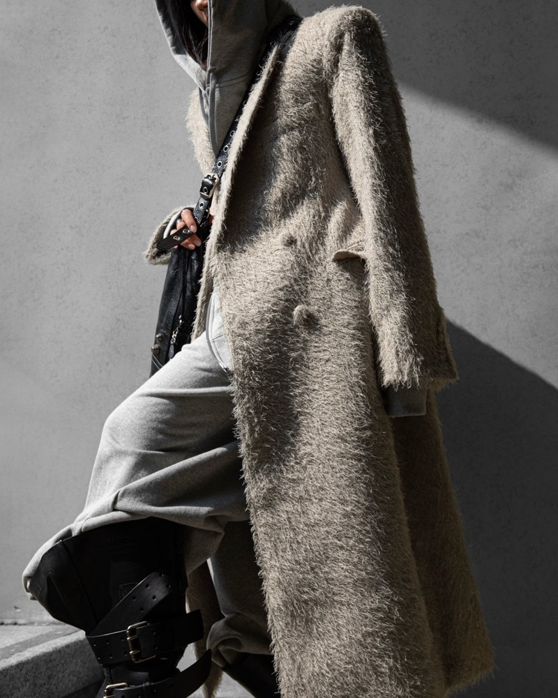Classic Hairy Minimal Coat by Paper Moon for Women - view 10