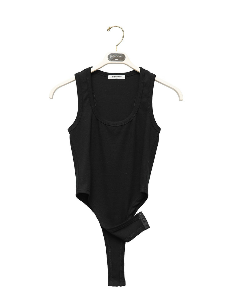Essential Rib Sleeveless Bodysuit by Paper Moon for Women - view 8