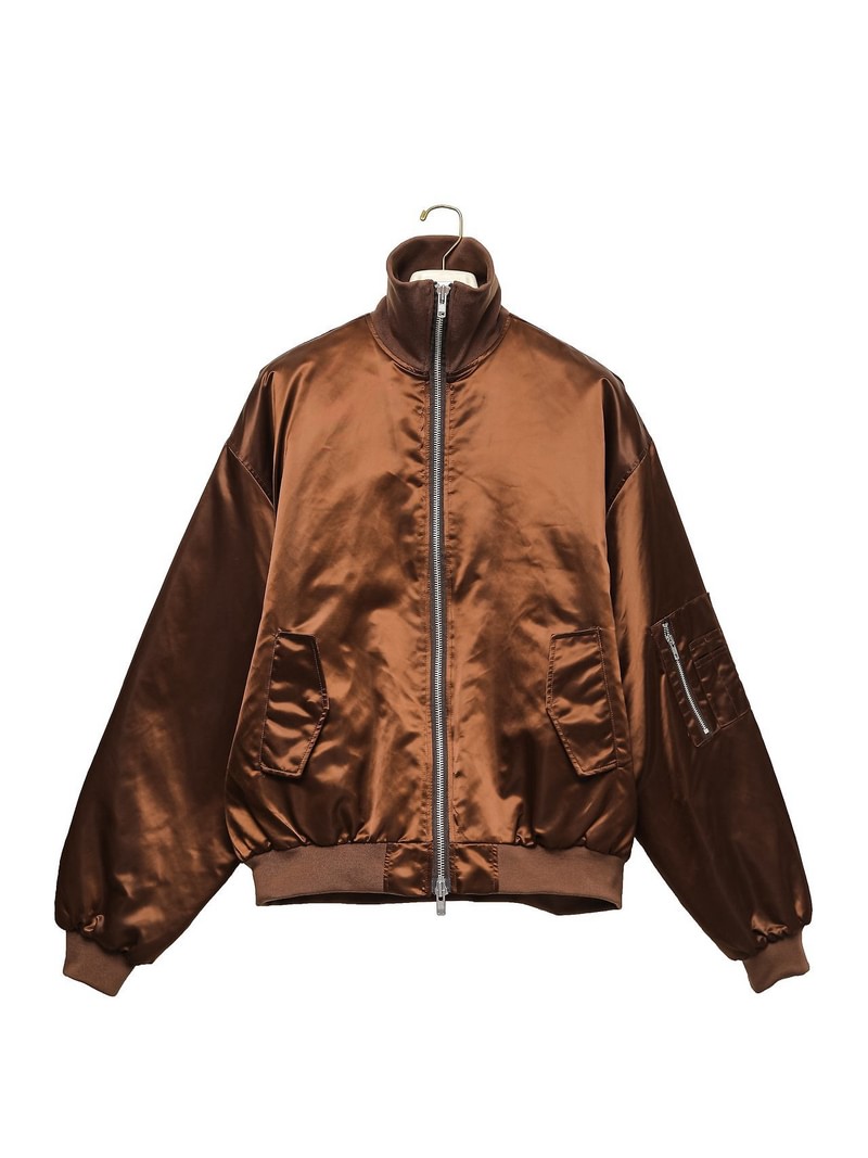 Oversized High Neck Padded Bomber Jacket by Paper Moon for Women - view 4