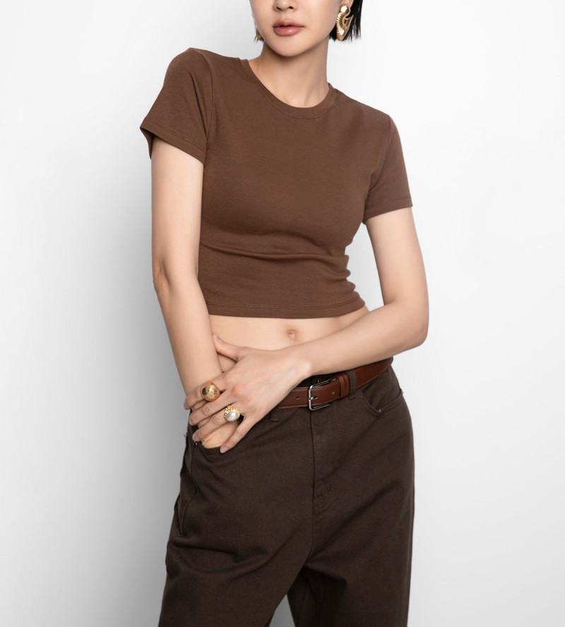 Essential Crop Tee by Paper Moon for Women - view 2