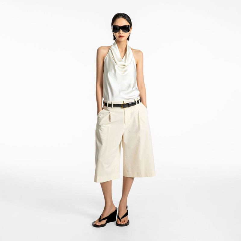 Classic Satin Holter Neck Blouse by Paper Moon for Women - view 3