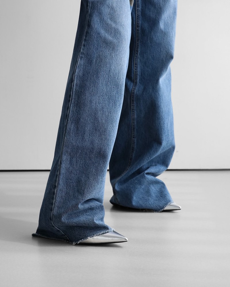 Classic Low Cut Wide Denim Pants by Paper Moon for Women - view 4